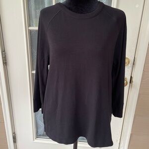 DKNY Sport Lace-Up Tunic Top / Mini Dress Brown Long Sleeve Size M